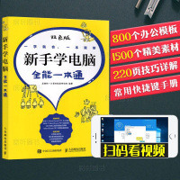 新手学电脑全能一本通 互联网+计算机教育研究院 新手学电脑知识入书 PPT制作教程 excel教程 电脑安全维护故
