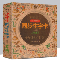 小学生2二年级(下)教材同步生字卡 2年级下人教版小学生同步生字卡/蒙学大卡 小橙叮当学习馆 著 中学教辅文教 正版