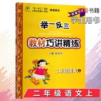 2019秋举一反三教材巧讲精炼二年级语文上人教版小学2年级同步学习教材解读课堂随习题集课前课后练习册教材全解薛金星正