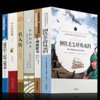 八年级下学期指定书目 足本钢铁是怎样炼成的+傅雷家书+苏菲的世界+给青年的十二封信+平凡的世界+名人传 初二语文课外