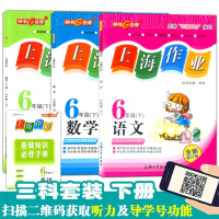 部编版 钟书金牌上海作业六年级下 语文+数学+英语N版 6年级下册/第二学期 上海小学教辅课后同步配套练习 上海大学