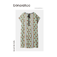 花色气质连衣裙女夏中长款2019年新款夏季流行裙子