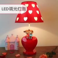 结婚新婚台灯卧室床头灯红色婚庆一对长明灯浪漫温馨新娘陪嫁