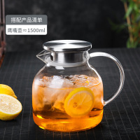 凉水壶玻璃水壶耐热防爆凉白开冷水壶耐高温家用扎壶茶壶水杯套装