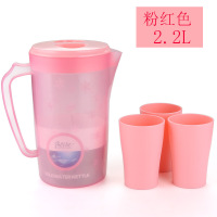 贝合大容量塑料冷水壶果汁扎壶凉茶壶耐热耐高温家用凉水壶套装