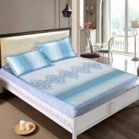 【精选】冰丝凉席床笠款式可折叠水洗机洗夏季凉席空调软席子1.5米1.8床