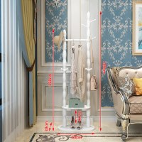 【精选】落地实木衣帽架客厅挂衣架卧室衣架置物架立式挂包架晾晒衣架