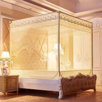 铝合金支架三开坐床式拉链方顶1.5床蒙古包1.8米防摔落纹帐