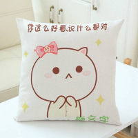 小抱枕正方形小号沙靠垫抱枕床头客厅卧室家用床上可爱靠枕靠背
