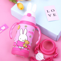 儿童吸管保温杯两用宝宝学饮杯带手柄小孩喝水杯子防摔漏水壶