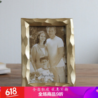 相框摆台创意6寸7寸8金色银色创意立体洗照片加相框摆件相架摆台现代简约个性