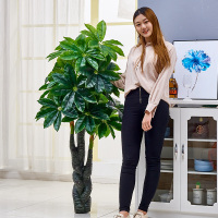 财树仿真植物盆栽绿植塑料假树大型客厅落地假盆景装饰室内花