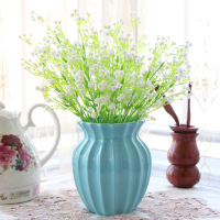 仿真玫瑰花束假花干花客厅摆设餐桌盆栽插花塑料花绢花艺摆件装饰