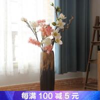 欧式花瓶落地陶瓷大 客厅摆件现代简约中式插花干花玄关柜