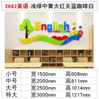 英语教室装饰墙贴画培训班辅导班级文化布置小学教育机构墙面贴纸