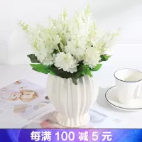 餐桌花饰品薰衣菊花绣球仿真花套装摆件假花客厅摆设盆栽家居装
