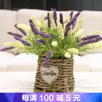 餐桌花饰品仿真花假花新款１５头客厅挂墙花艺套装带盆