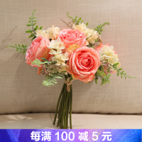 餐桌花饰品仿真花假花手捧花婚庆花艺套装　甜美温馨