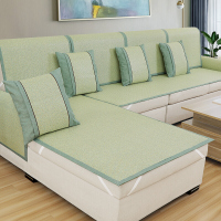 夏季冰丝沙垫巾罩套夏天凉席现代简约冰藤席坐垫皮防滑花边定做