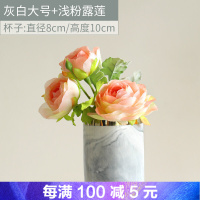 假花盆栽装饰品仿真玫瑰花束客厅摆设插花绢花餐桌花摆件塑料花艺