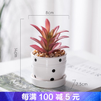 假花盆栽装饰品北欧仿真植物客厅仙人掌摆件创意多肉装饰绿植桌面小盆景
