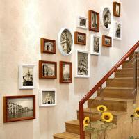 欧式楼梯照片墙创意小礼品楼道挂墙相框组合相片墙结婚