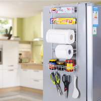 2019新款冰箱吸盘置物架挂架挂钩收纳侧壁架厨房省空间储物卷筒纸架