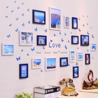 现代简约客厅照片墙相框墙欧式相框组合创意儿童相片墙地中海装饰