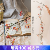 花藤装饰仿真野莓藤 野趣仿真花点缀果实造景缠绕藤拍摄道具