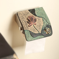 创意中式复古卫生间卷纸架 浴室个性装饰品挂件 墙面壁式抽纸巾架