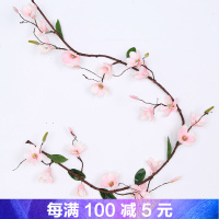 花藤装饰仿真玉兰花塑料藤蔓客厅室内水管道空调假条墙面壁挂