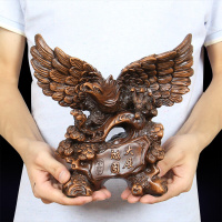 办公桌摆件大展宏图老鹰中式摆件猫头鹰办公室桌面工艺品摆设开业招财乔迁礼