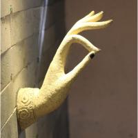 中式复古禅意佛手壁饰挂件家居装饰品中国风工艺品如意招财佛手纤