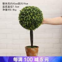 室内假花装饰摆件仿真植物盆栽盆景小 球客厅绿植办公桌面摆设