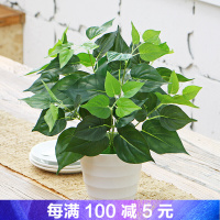 室内假花装饰摆件仿真绿萝盆栽外塑料盆栽假植物仿真花仿真植物