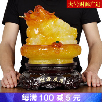 开业礼品金蝉金蟾中式聚宝盆摆件财源广进旺财蟾蜍开店送