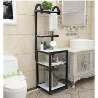 卫生间置物架落地浴室架洗漱用品收纳架厕所洗脸盆架子毛巾架层架