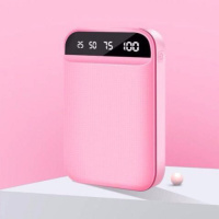 大容量充电宝迷你可爱移动电源2viv3oppo手机通用10000毫安苹果型 粉色 标配版