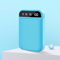 大容量充电宝迷你可爱移动电源2viv3oppo手机通用10000毫安苹果型 蓝色 高配版/充电提速50%/送礼包