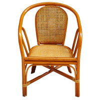 卡里鳄公关藤椅KLE—Y12电脑办公单人藤椅