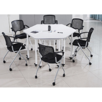 卡里鳄培训桌办公会议桌KLE—PHZ01组合拼桌(适用15平米)