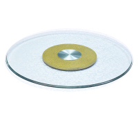 卡里鳄钢化玻璃圆桌转盘KLE—BTM02餐桌玻璃台面