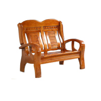 卡里鳄双人沙发KLE—SSF03实木中式双人沙发