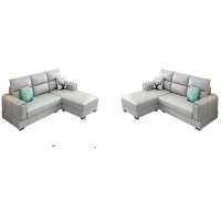 卡里鳄组合家具沙发客厅套装KLE—ZHSF07左贵妃右贵妃L型组合沙发105*176*90cm+修单76*99*90cm