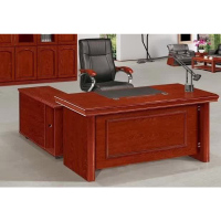 卡里鳄办公室办公桌班台桌1600*800*760mmKLE—MGZ75油漆木皮办公桌含移动小拖柜侧柜