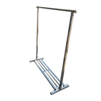 卡里鳄金属制衣架挂衣架KLE—J76不锈钢衣帽架落地衣服置物架