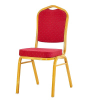 卡里鳄酒店餐椅软包酒店餐椅含椅套KLE—JDY072铝合金框架厚管壁餐椅