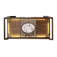 卡里鳄3米5前台服务台迎宾台吧台电脑台柜台储物台KLE—JDT07柜台接待台