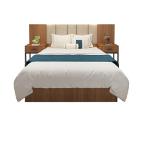 卡里鳄1米8*2米床KLE—EMC02全套床标间含床垫床头柜床头软包