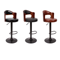 卡里鳄吧台椅高脚凳吧椅KLE—GJD247旋转升降靠背前台吧台椅
